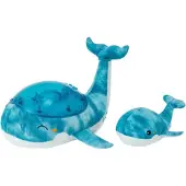 Cloud B Nachtlamp m. Geluid - Tranquil Whale m. Jong - 30x28x13 - - OneSize - Nachtlampen