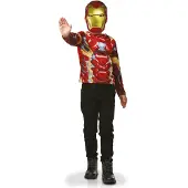 Rubies Iron Man Kostuum - - Set van borstplaat en masker - Jongens 4 jaar en ouder - Marvel Licentie