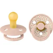 BIBS Colour Schnuller - 2er-Pack - Gr. 1 - Rund - Blush - - 0-6 mt - Schnuller