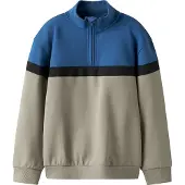 Name it Sweatshirt blauw / greige / zwart