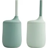 Liewood Beker m. Rietje - 2-pack - Silicone - Ellis - Mint Mix - - OneSize - Bekers
