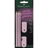 Faber-Castell Bleistiftset - Laptoptasche - 5 Teile - Rosa - - One Size - Bleistifte