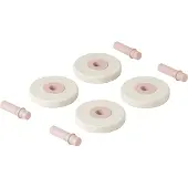Modu Schuimwielen - 4-st. - True Grey/Soft Rose - - OneSize - Motoriek speelgoed