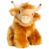 Living Nature Knuffel - 17x14 cm - Schotse Hooglanders - Bruin - - OneSize - Knuffels