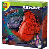 SES Creative - Explore - Draak Uitbroeden - Verrassingsei met Groeiende Draak – Spannend en vol Verrassing – Draken Speelgoed