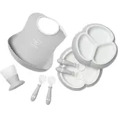 BabyBjörn Geschirr-Set - 8 Teile - Grau - - One Size - Geschirr-Sets