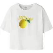 Name it KIDS T-shirt wit Meisjes Katoen Ronde hals Printopdruk - maat 116