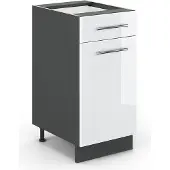 Vicco Fame-Line Keukenonderkast – 40 cm zonder werkblad Wit Hoogglans