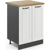 Vicco R-Line Keukenonderkast – 60 cm, WB Eik Wit Landhuis