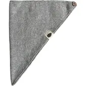 Pine Cone Babyslabbetje - Gebreid - Leo - 36,5x22 cm - Grey Mela - - OneSize - Kwijlsjaaltjes