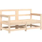 vidaXL Tuinhoekbanken 2 st massief grenenhout