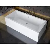 Besco QUADRO ligbad 180 x 80 cm wit met acrylpaneel