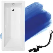 Badland MODERN ligbad 160 x 70 cm wit