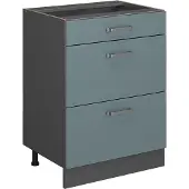 Vicco R-Line Keukenonderkast – 60 cm met laden, zonder werkblad Blauw-grijs