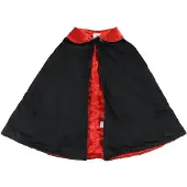 Den Goda Fen verkleedcape vampier deluxe rood 122-128 kostuum.