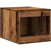 vidaXL Kattenbakkast 47x59x42 cm bewerkt hout oud houtkleurig