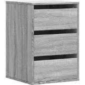 vidaXL Ladekast 40x41x58 cm bewerkt hout grijs sonoma eikenkleurig