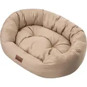 Doggy Hondenmand L 75x60 cm - Waterdicht & Uitneembaar Matras - Beige