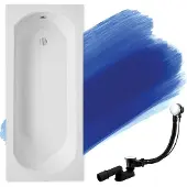 Badland INTRICA SLIM ligbad 160 x 75 cm wit