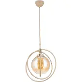 HowHomely | Hanglamp - Nostra - 35 cm - Beige met gouden accenten - Modern design - Loft-stijl
