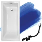 Badland OPTIMA ligbad 140 x 70 cm wit zonder zijpaneel