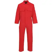 Portwest BIZ1 Vlamvertragende overall, Bizweld kwaliteit, rood, maat XS