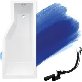 Besco INTEGRA hoekbad 150 x 75 cm rechts wit