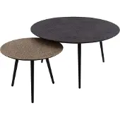 Zijlstra Salontafelset Mariola-metallic/grijs - - Salontafel - Grijs - Metaal