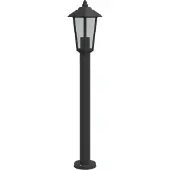 vidaXL Vloerlamp voor buiten 80 cm roestvrijstaal zwart