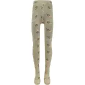 Ewers Malliot Kindermaat - Donkerbeige met Bloemen Perzikroze-110/116