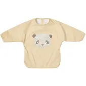 OYOY Lun Lun panda slabbetje met mouw Butter