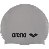 Arena Badmuts Classic Silicone (zilver / Zwart) Zilver / Zwart