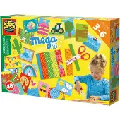 SES Creative Ik Leer Knippen - Mega Set - Vanaf 3 Jaar - 48 Vellen met Kinderschaar - Schoencadeautjes Sinterklaas