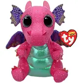 TY Spitfire Pink Dragon, 15cm