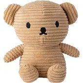 Bon Ton Toys Knuffel - 17 cm - Boris Bear ECO Corduroy - Beige - - OneSize - Knuffels