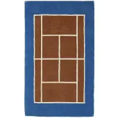OYOY Tennis vloerkleed blauw - M107630