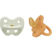 Hevea Schnuller - 3-36 Mt. - 2er-Pack - Naturgummi - Gefroren Su - - 3-36 mt - Schnuller