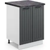 Vicco Fame-Line Keukenonderkast – 60 cm, WB Antraciet Antraciet landhuis