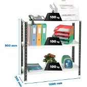 Simon Rack Comfort Plus 3/300 900 Metaalplank 900x1000x300 Mm
