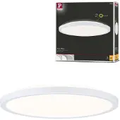 Paulmann LED-plafondlamp Atria Shine, wit / opaal, Woon-/ Eetkamer, Kunststof, Modern, LED plafondlamp