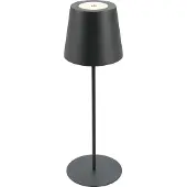 Briloner Kiki - Oplaadbare Tafellamp - dimbaar - voor binnen en buiten - in hoogte verstelbaar - warm wit licht - antraciet