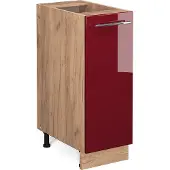 Vicco Apotheekkast Fame-Line Bordeauxrode hoogglans 30 cm zonder werkblad, Model 38416