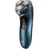 Taurus 3 Side Shave, scheerapparaat met roterende kop, IPX7 waterdicht, zwart, blauw, accuvoeding, 45 minuten gebruiksduur, 214 mm, 200 mm
