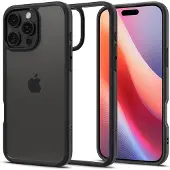 Spigen Kristal Hybride (iPhone 16 Pro Max), Smartphonehoes, Zwart, Transparant