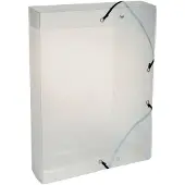 Exacompta 8x Crystal PP Klasseerdoos met Rug 60mm - A4 - Transparant - 5982E