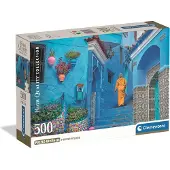 Ginza.se Blue Street of Chefchaouen Compacte Puzzel 500 stukjes