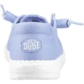HeyDude Wendy Stretch Canvas Textiel Vrouwen Hortensia Blauw Loafers
