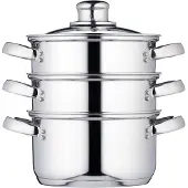Kitchencraft Roestvrij Staal Driedelige Stoomkoker