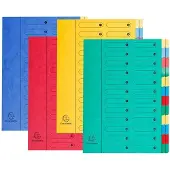 Exacompta 4x Sorteermap Harmonika met uitrekbare rug - 24 indelingen - Groen - 5124E