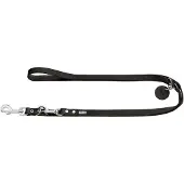 Hunter - V-Lijn - Hondenriem Länge max. 200 cm - Breite 2,0 cm, zwart
